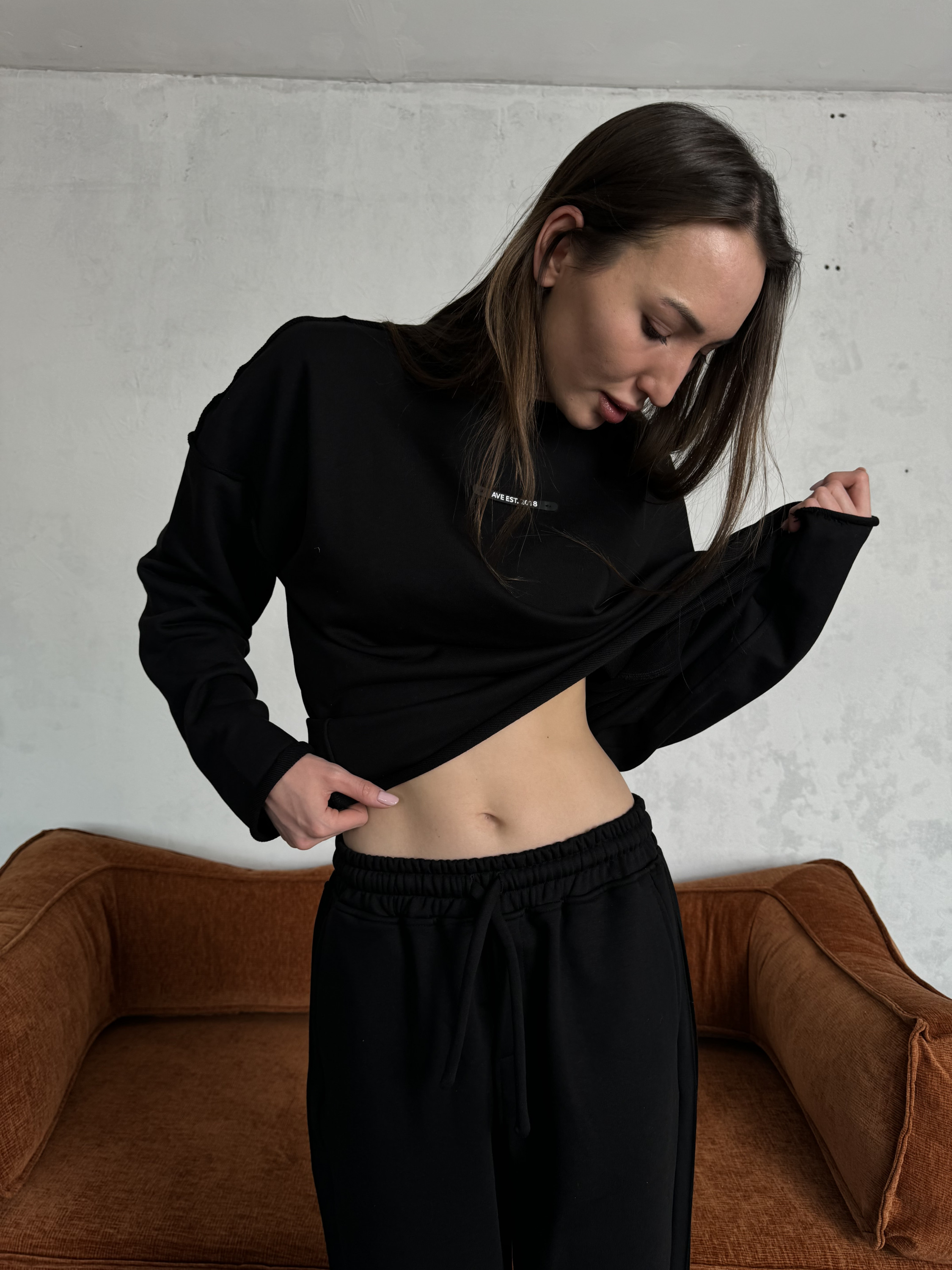 Demi-set longsleeve “black dune”