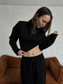 Demi-set longsleeve “black dune”