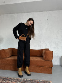 Demi-set longsleeve “black dune”
