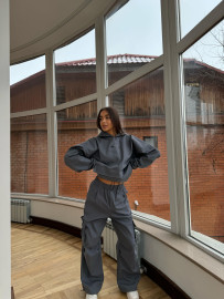 CARGO HOODIE “graphite”