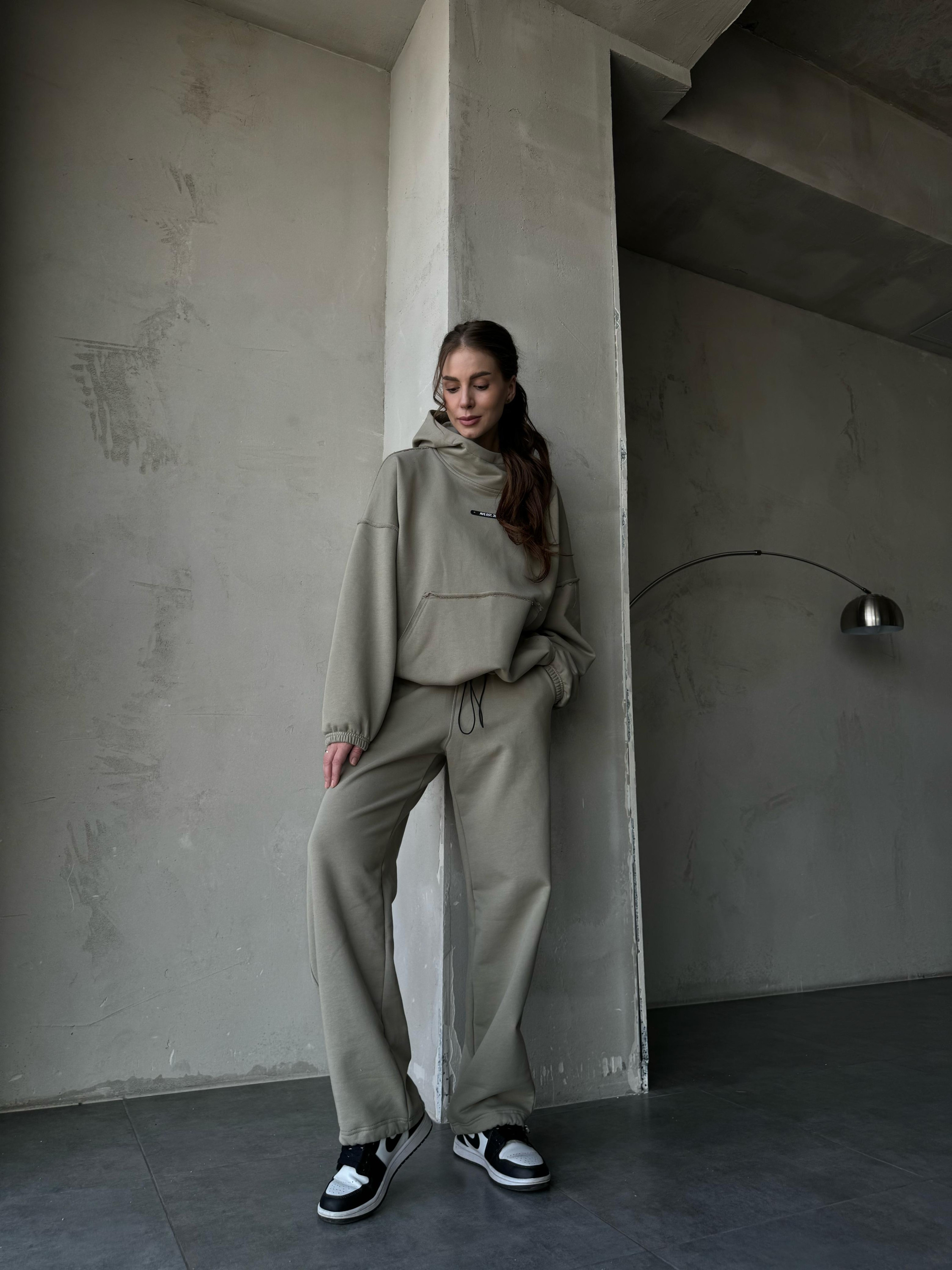 Demi-set hoodie “olive”