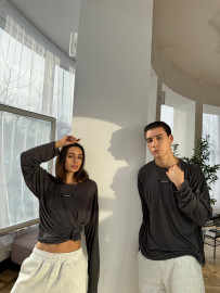 Fly viskoza longsleeve “graphite”