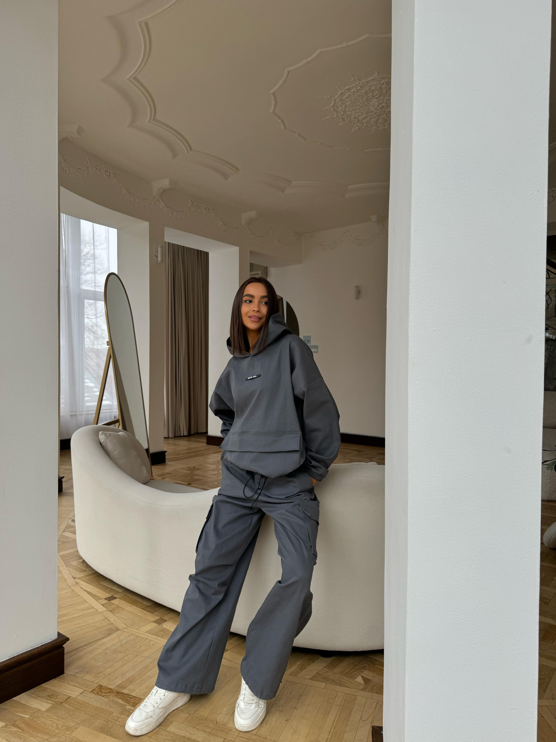 CARGO HOODIE “graphite”
