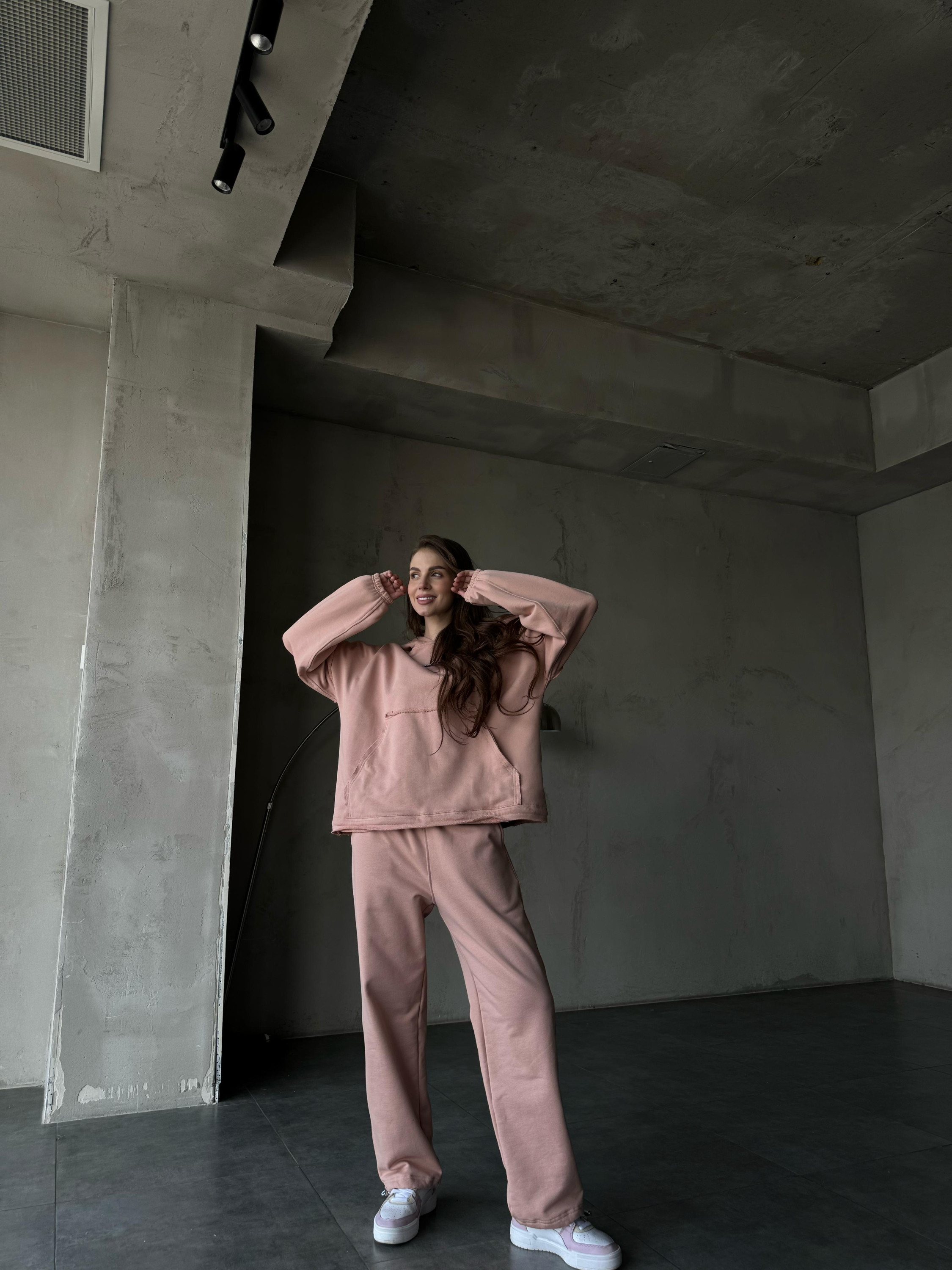 Demi-set hoodie “dusty rose”