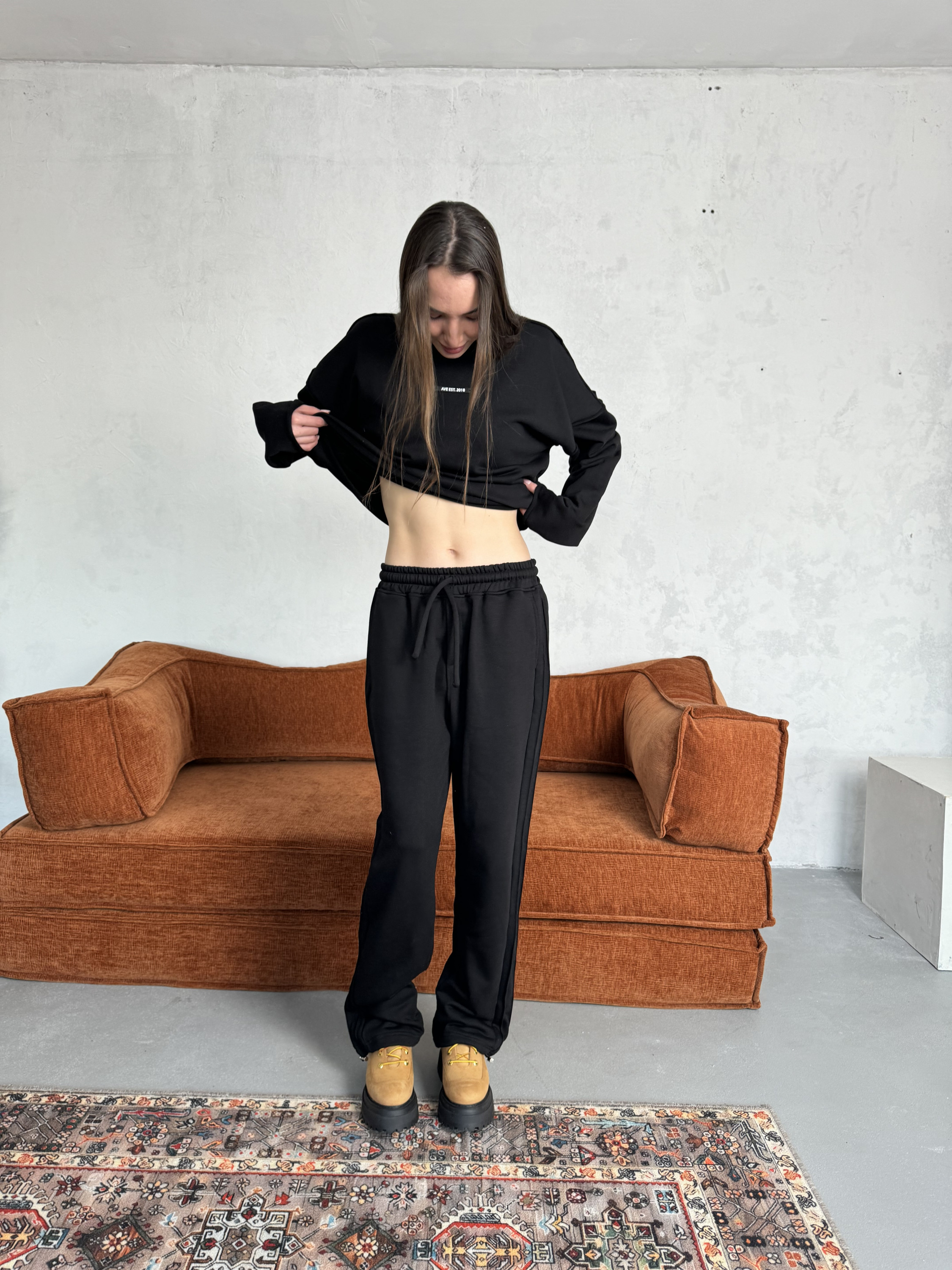 Demi-set longsleeve “black dune”