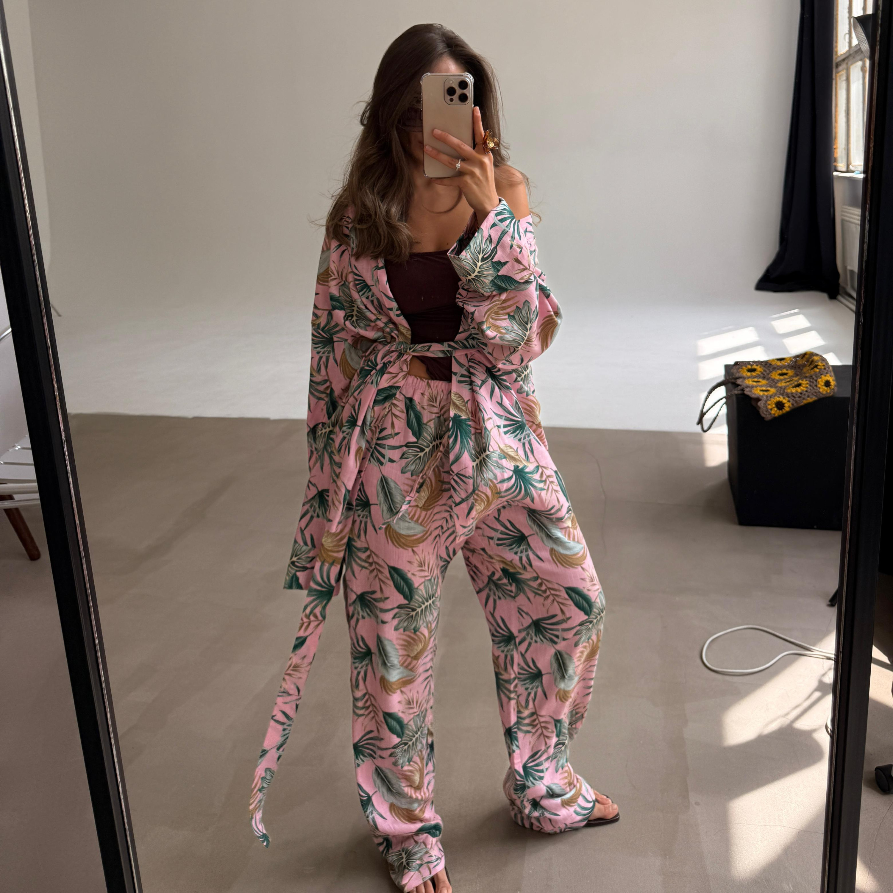 tropicana kimono set