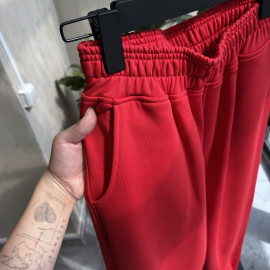 Gold red joggers