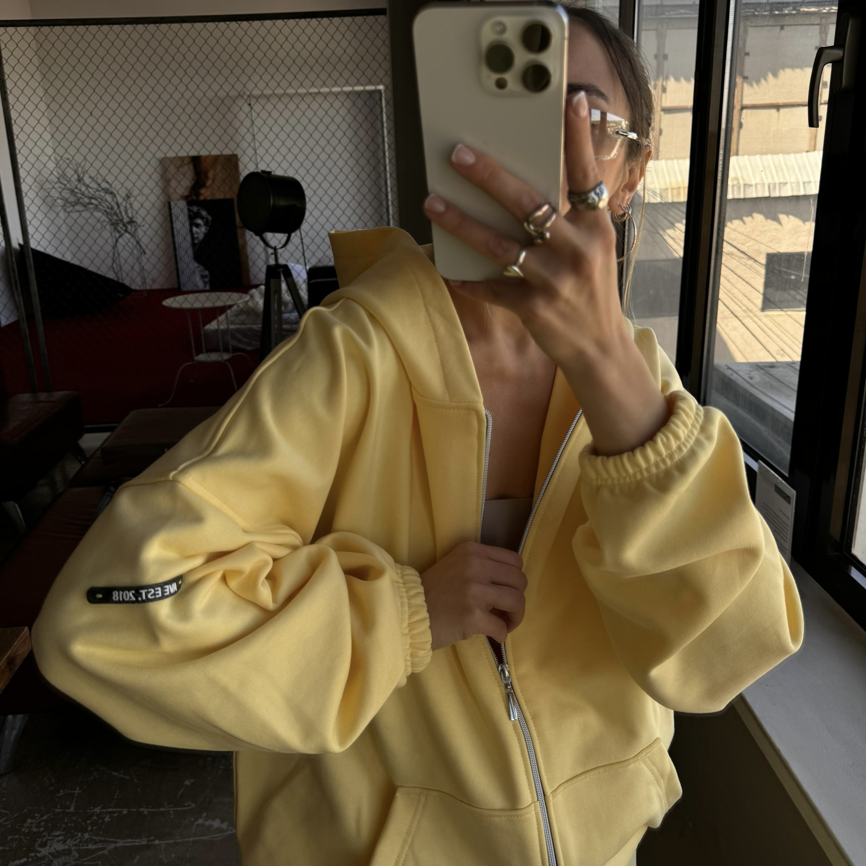 Demi-set zip “sunset”