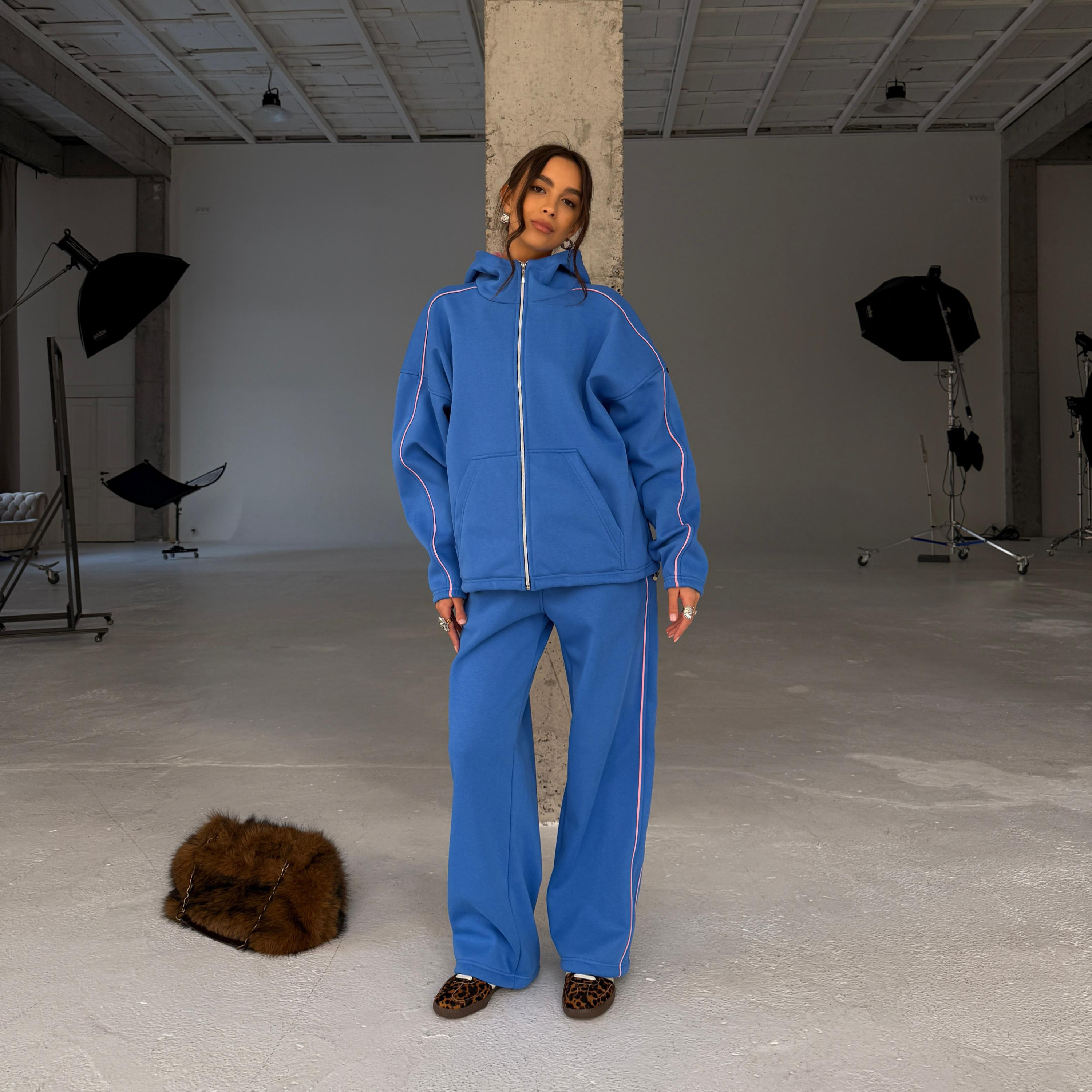 lagoon pink warm zip set