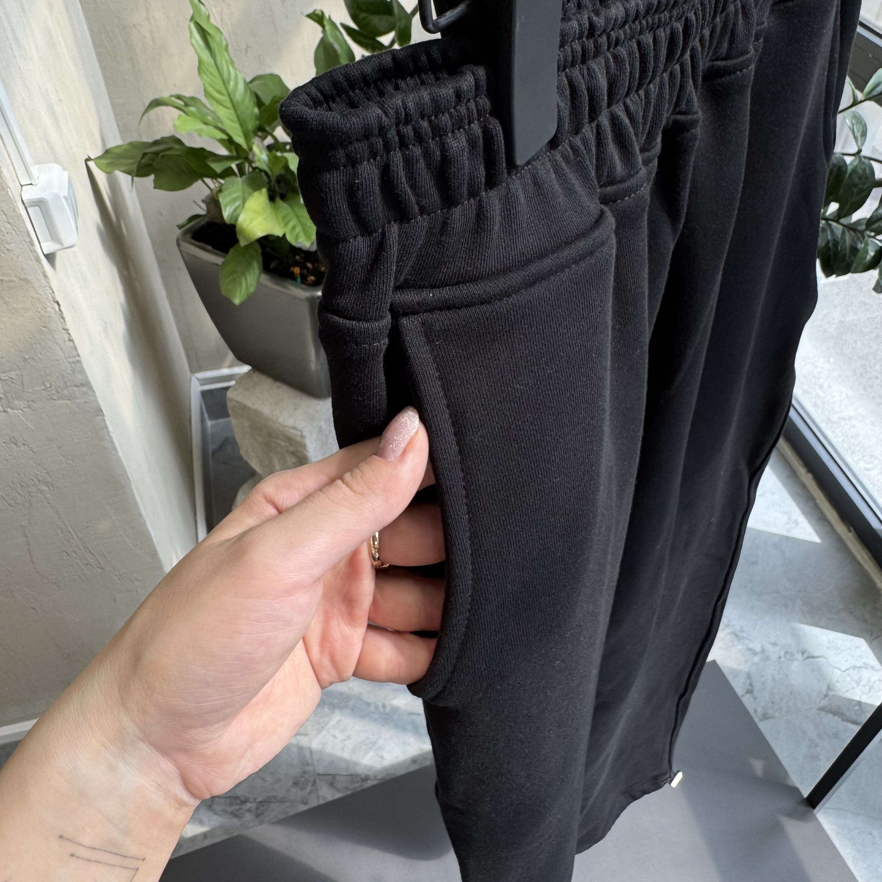 Black joggers