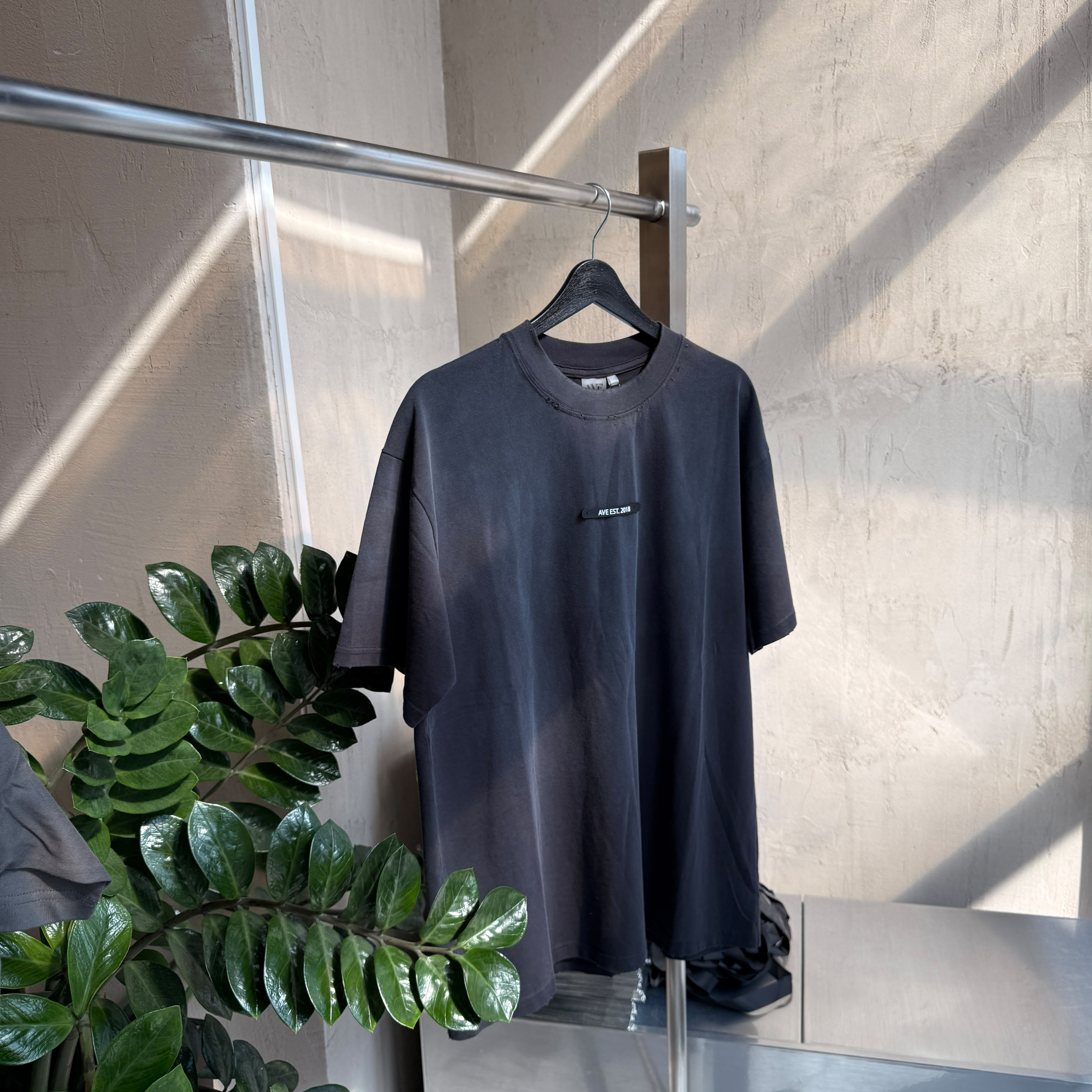 black gradient t-shirt