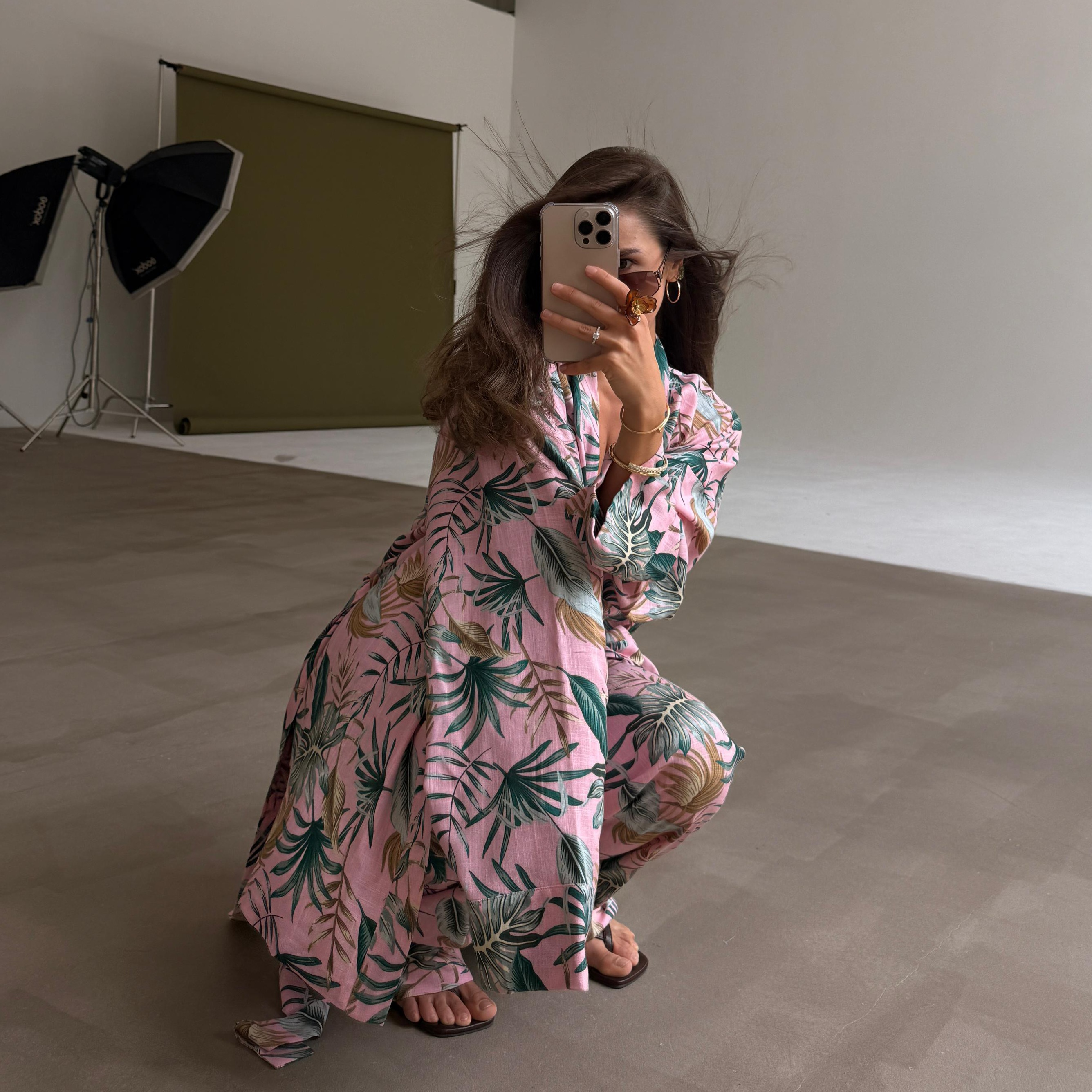 tropicana kimono set