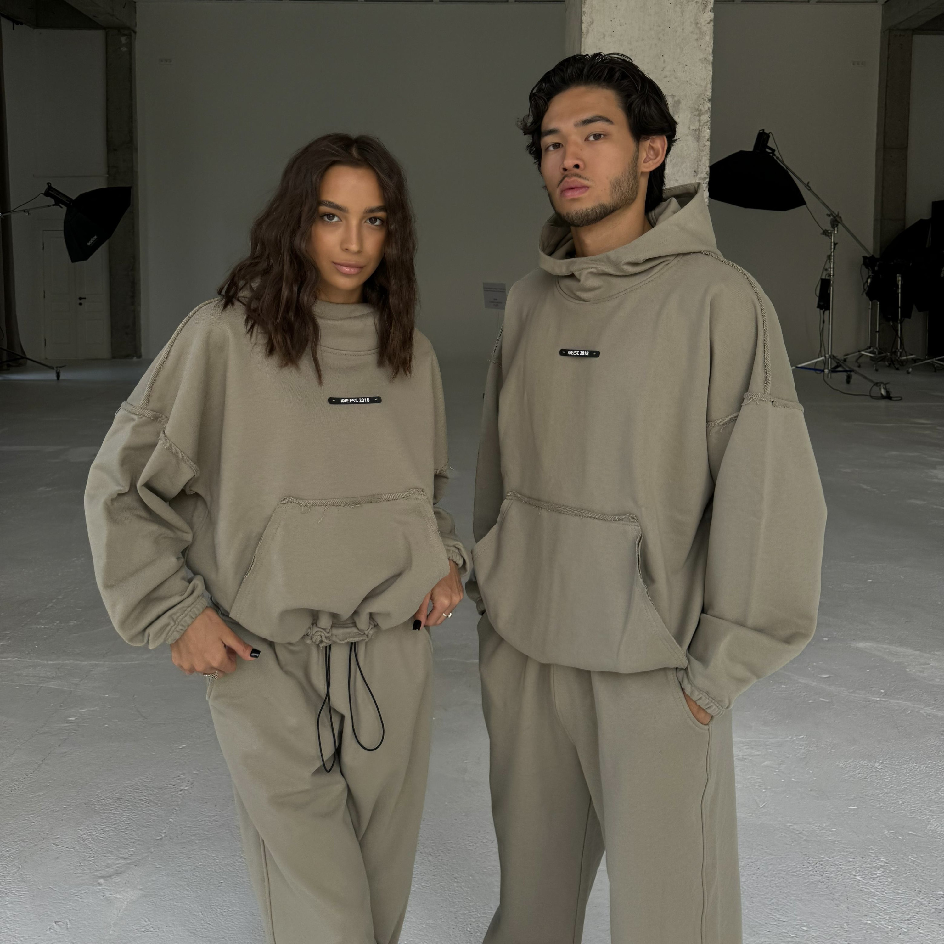 Demi-set hoodie “olive”