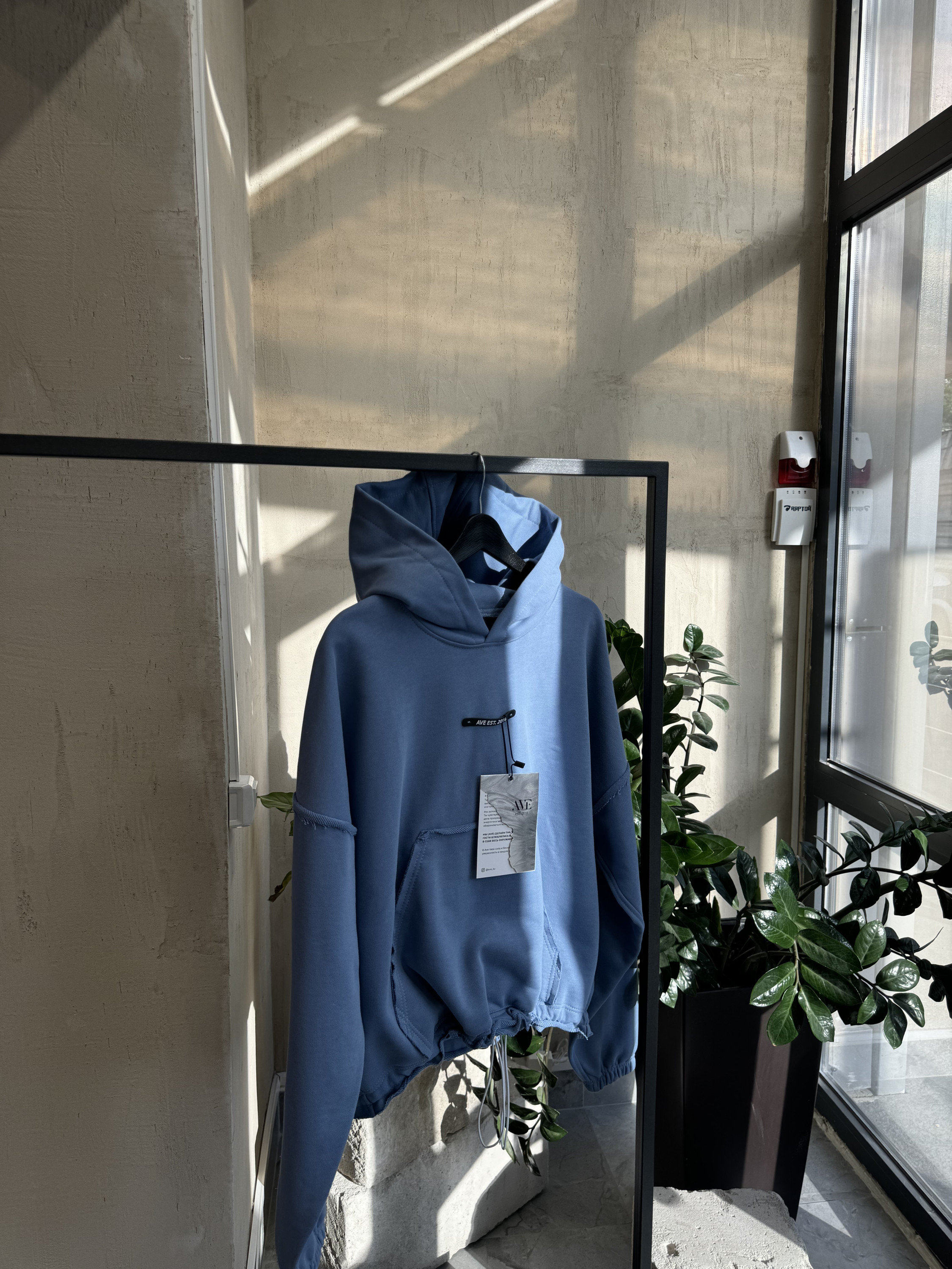 Demi-hoodie “indigo”