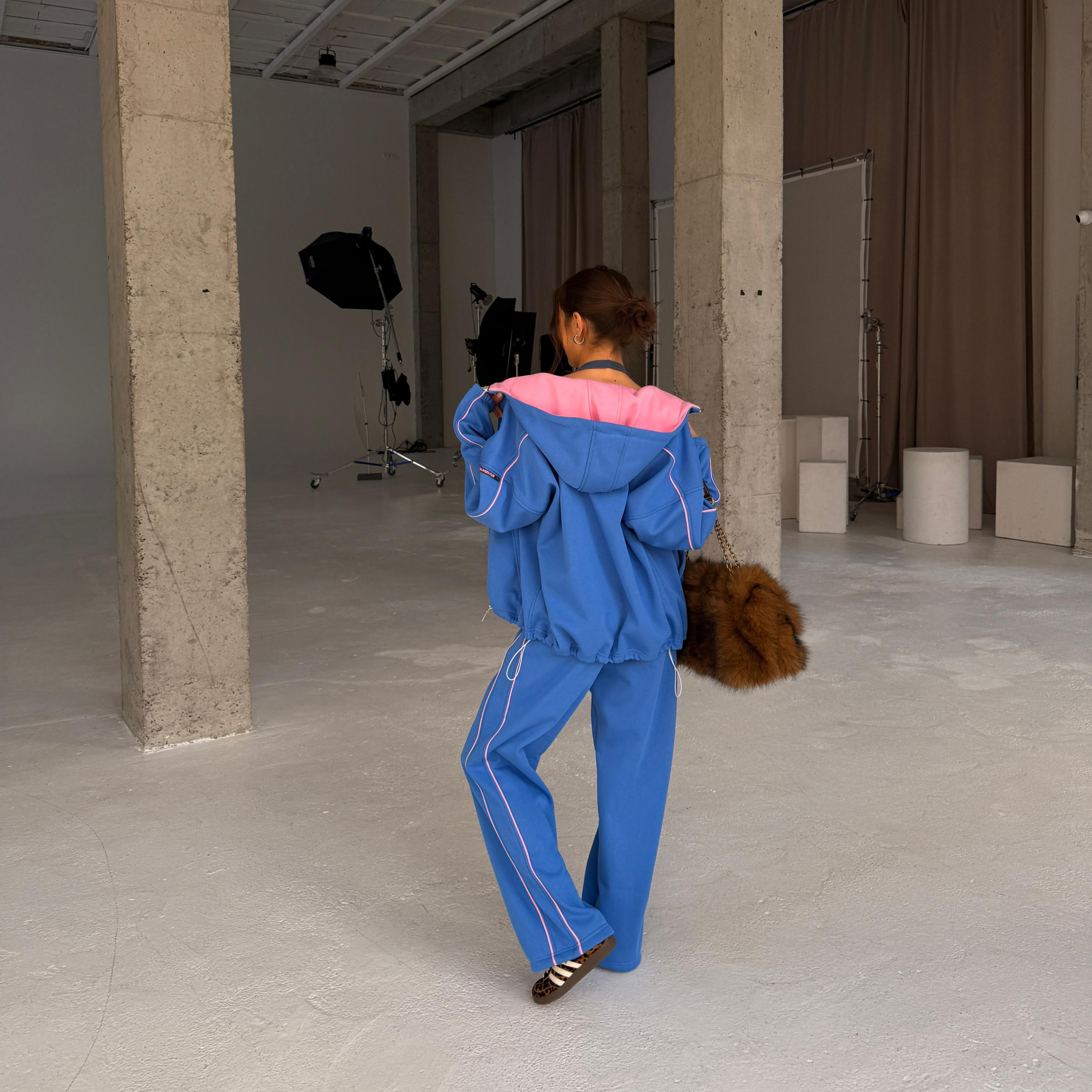 lagoon pink warm zip set