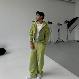 Demi-set zip “green vintage”