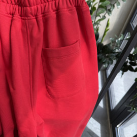 Gold red joggers