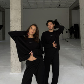 Classic black set lapsha-viskoza