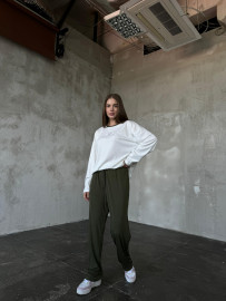 White khaki set lapsha viskoza