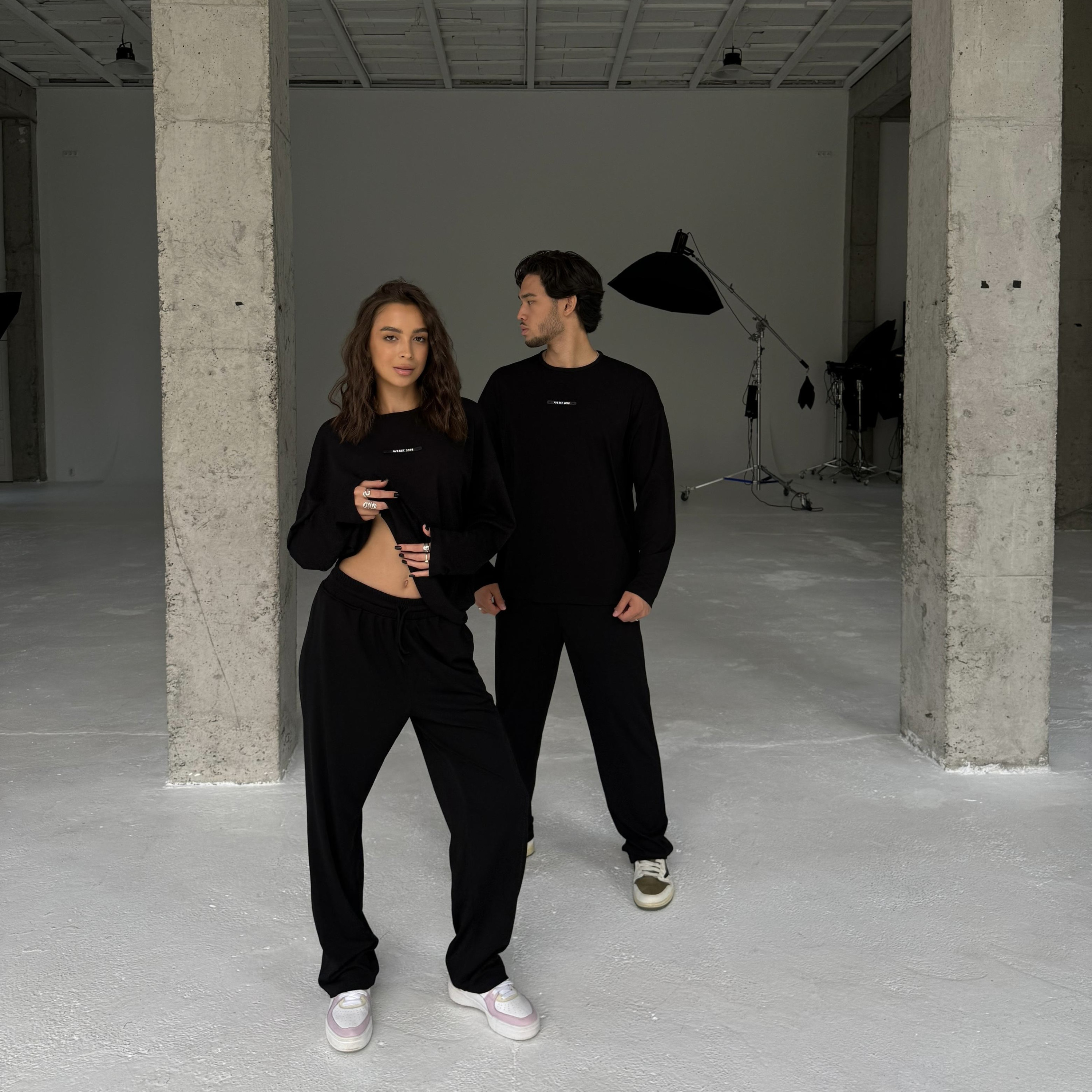 Classic black set lapsha-viskoza