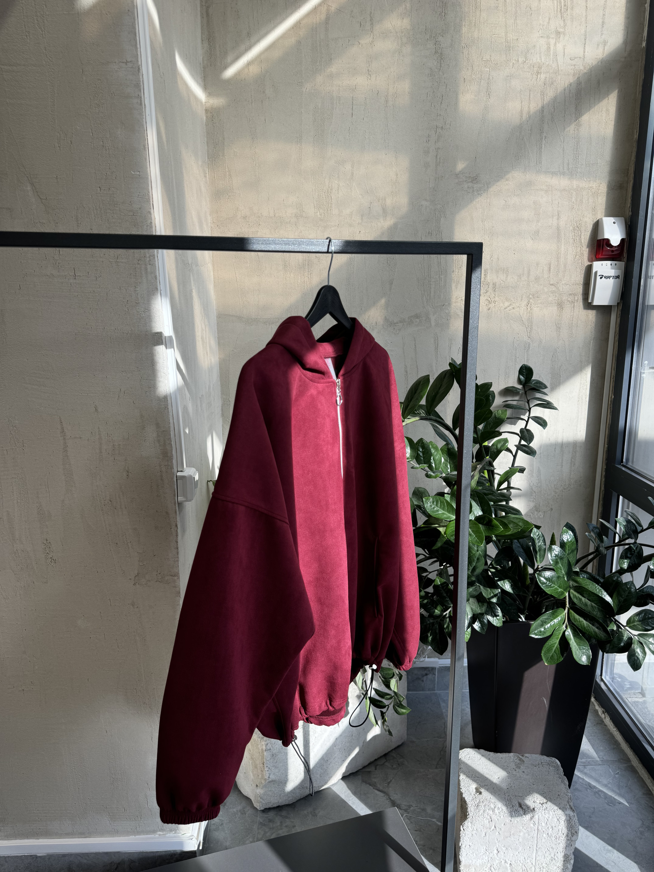Butterfly bordo zip hoodie