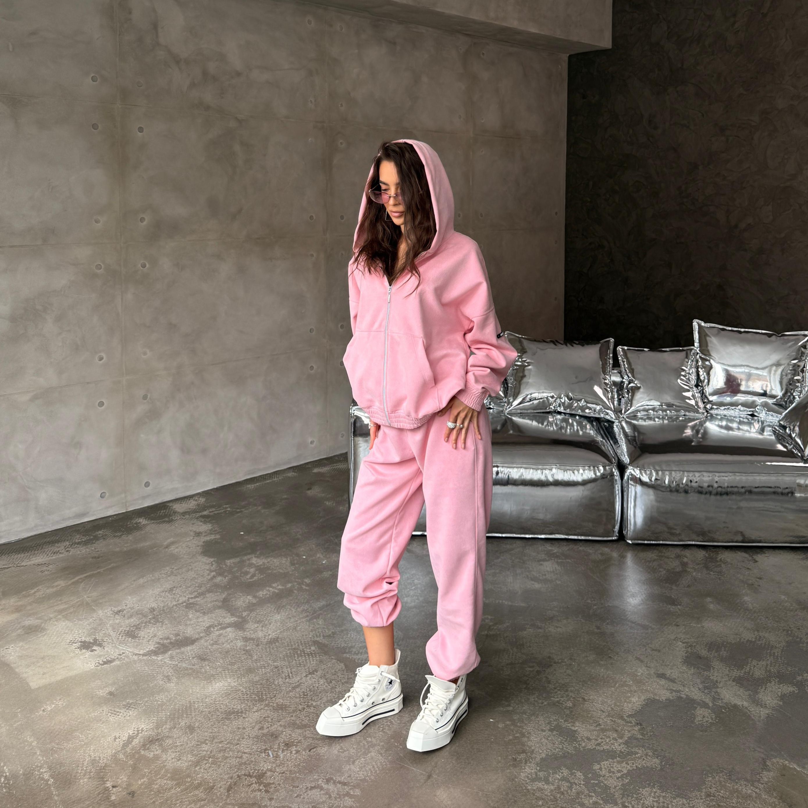 rose velour set