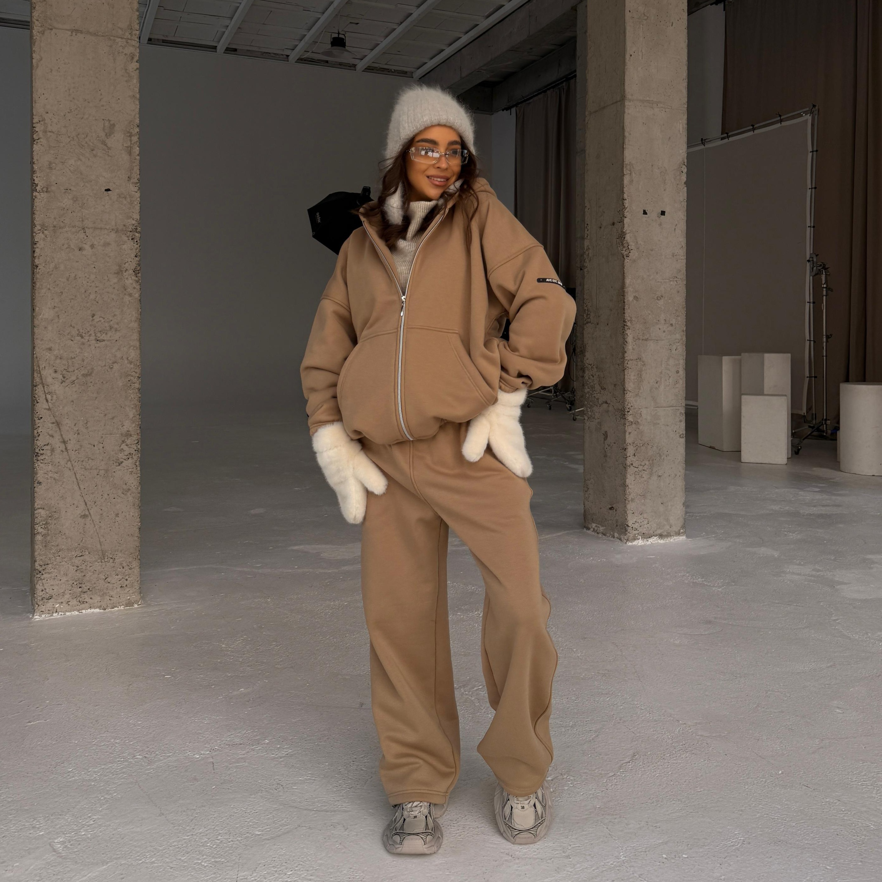 cappuccino warm zip set