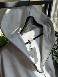 Demi-zip hoodie “melange”