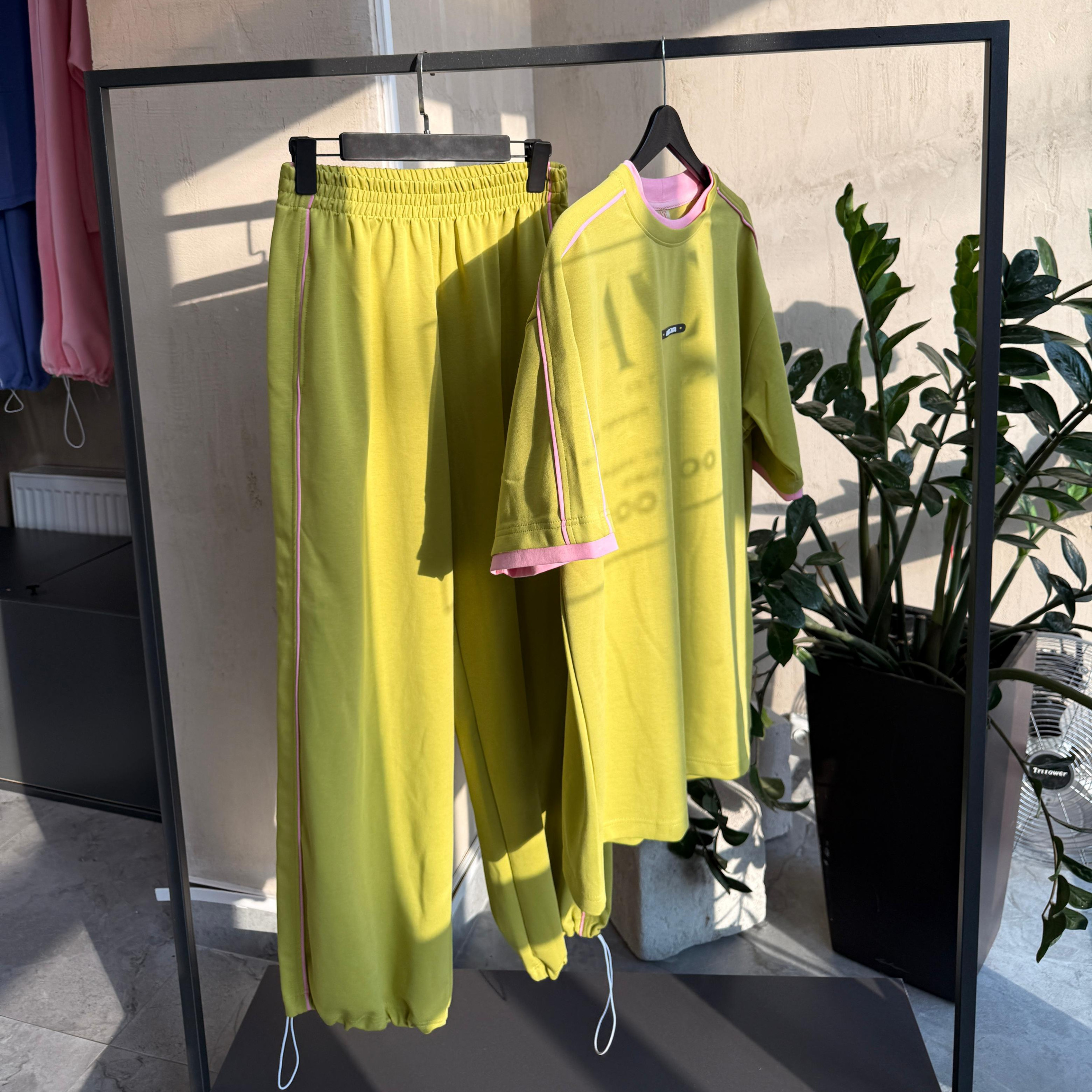 matcha strawberry joggers