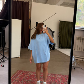 blue t-shirt