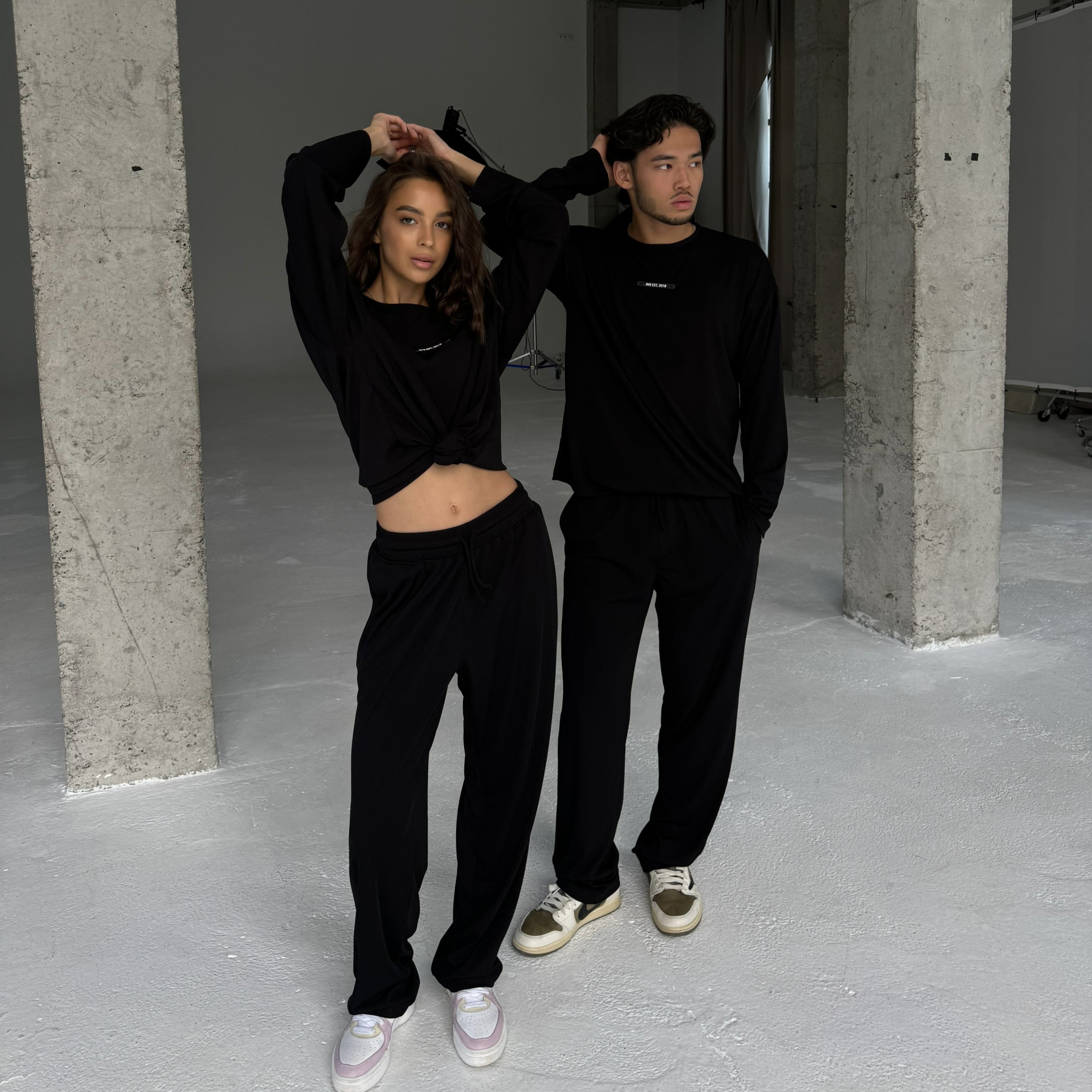 Classic black set lapsha-viskoza