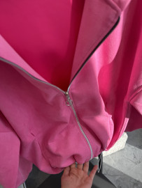Butterfly pink zip hoodie