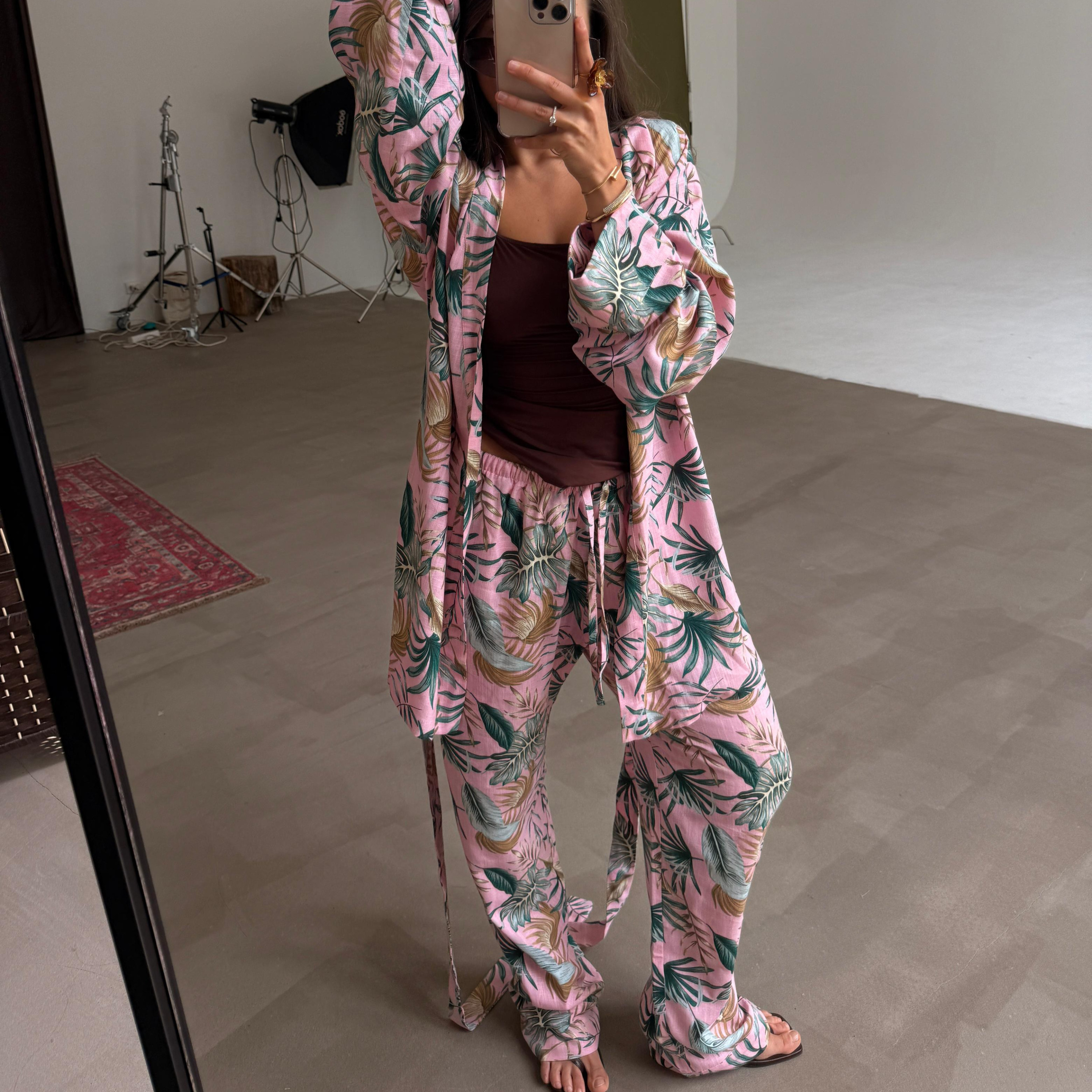 tropicana kimono set