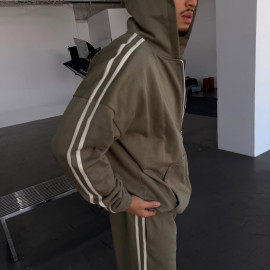 khaki heavy set