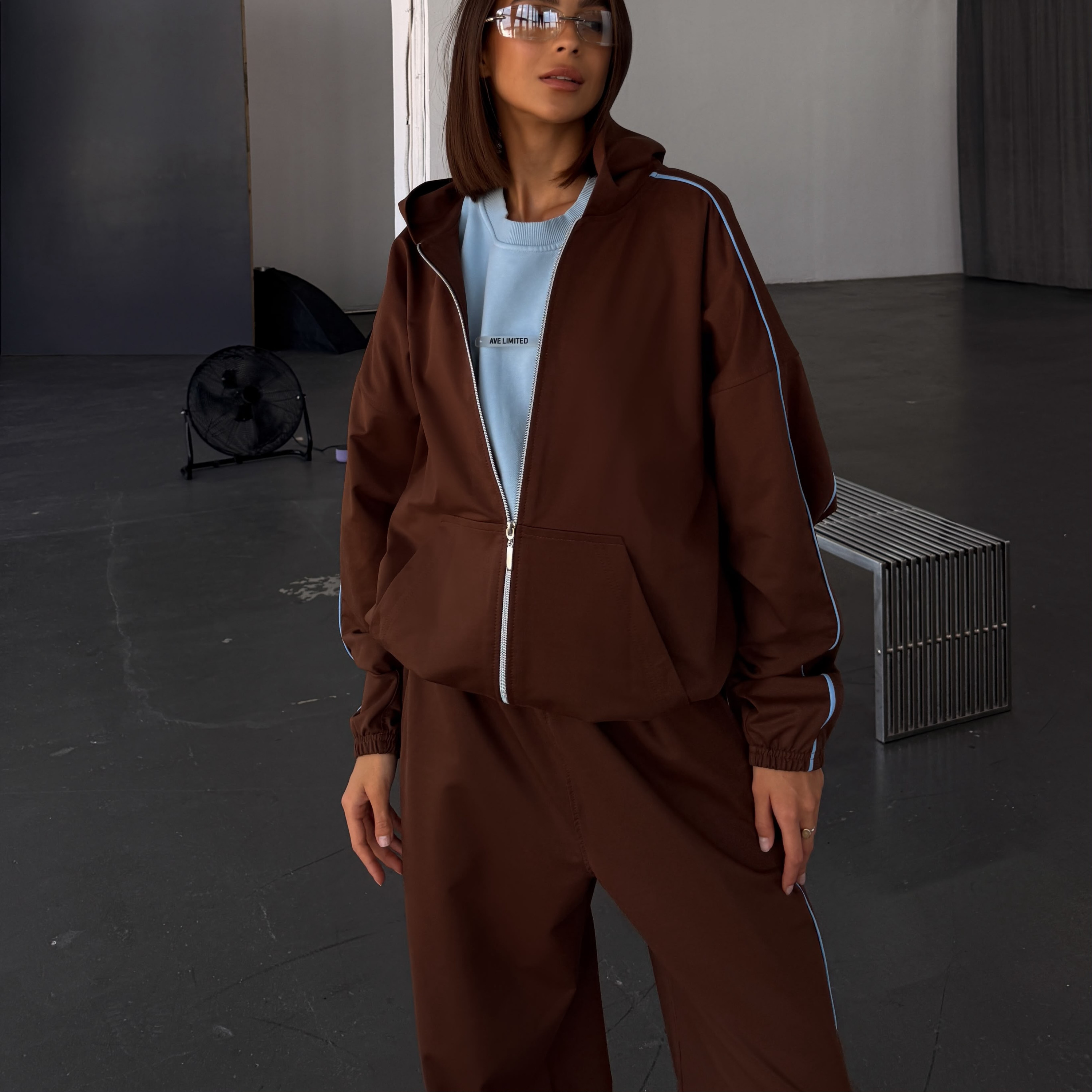 brown anorak set