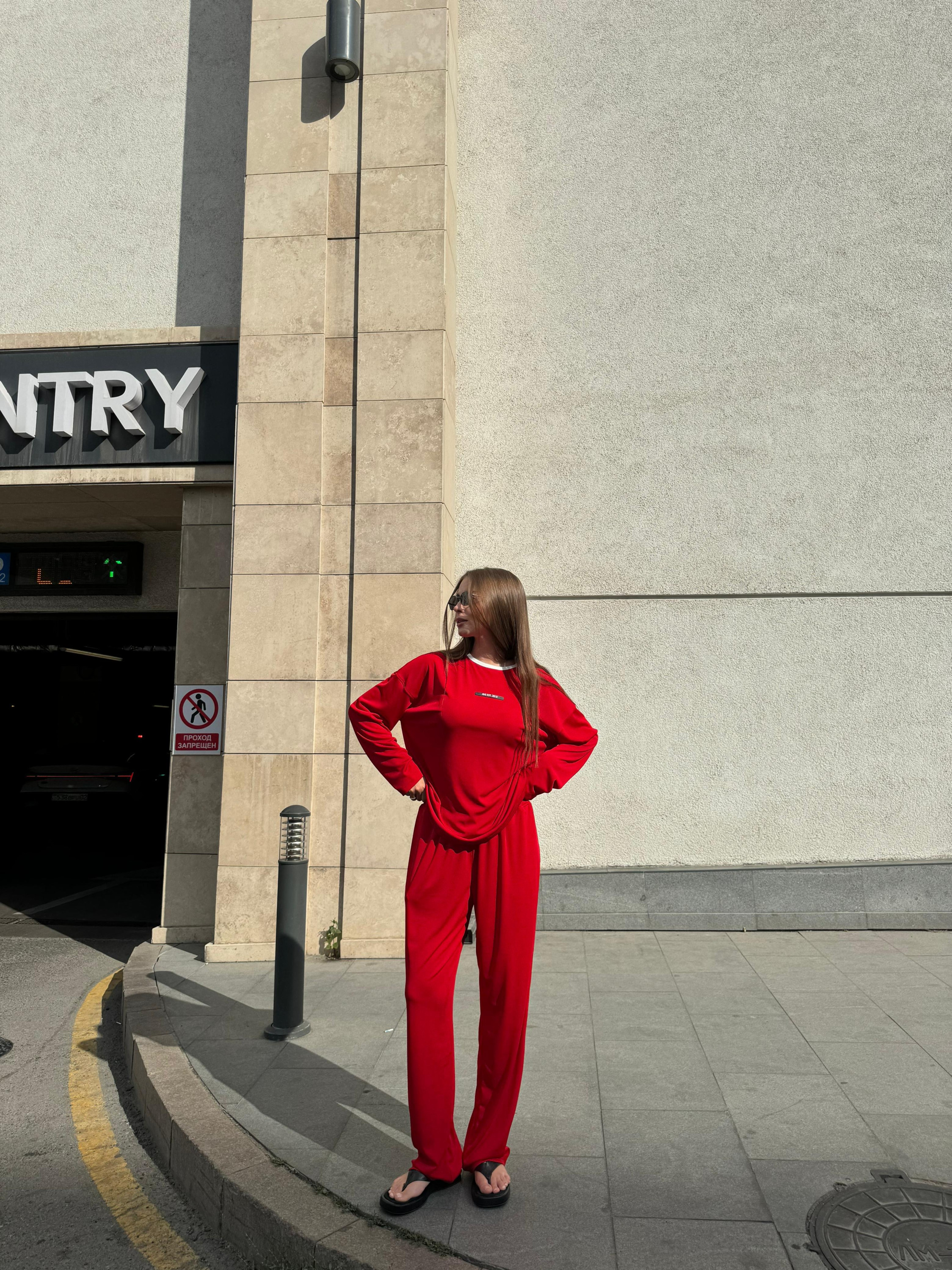 Hot red set lapsha-viskoza