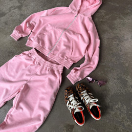 rose velour set