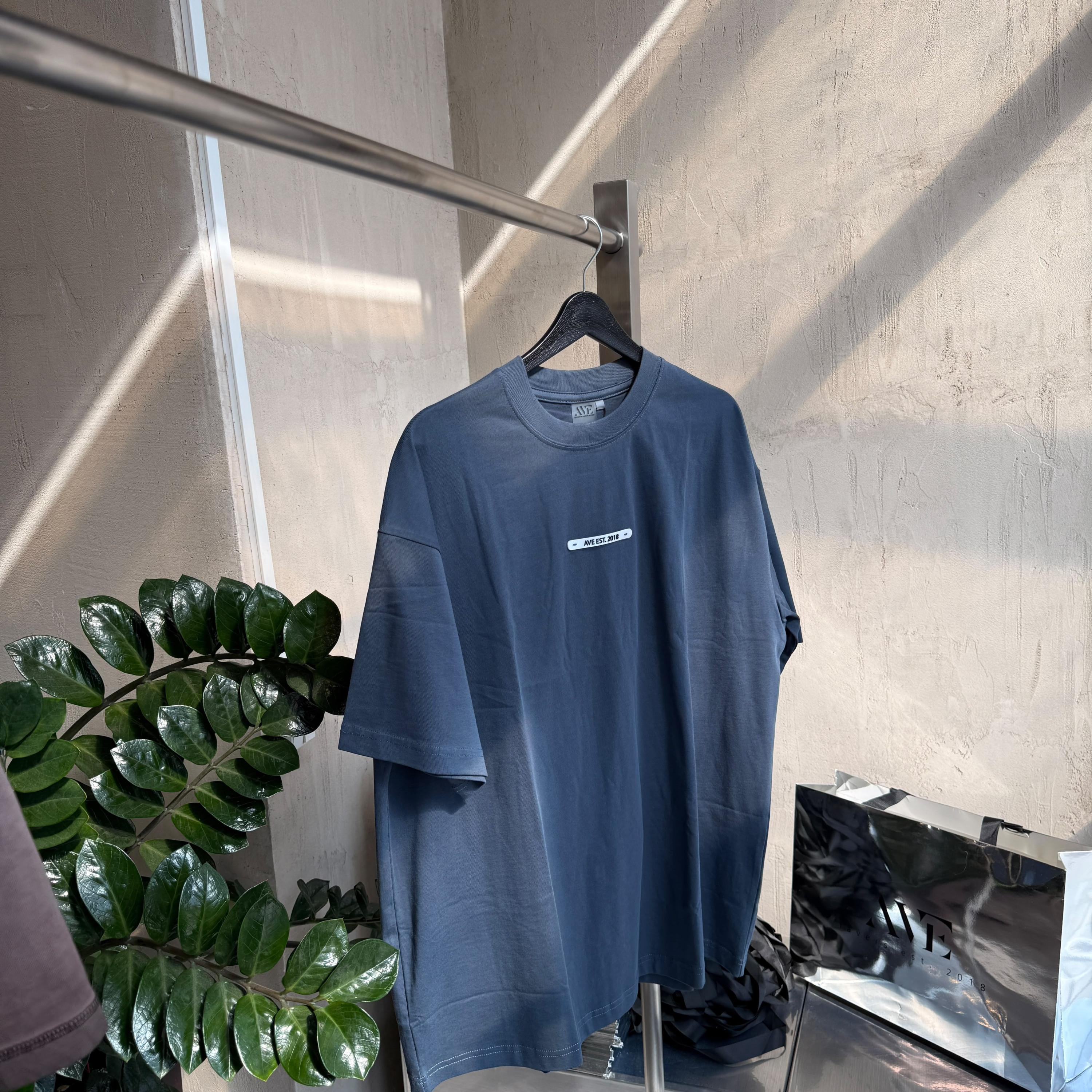 indigo t-shirt