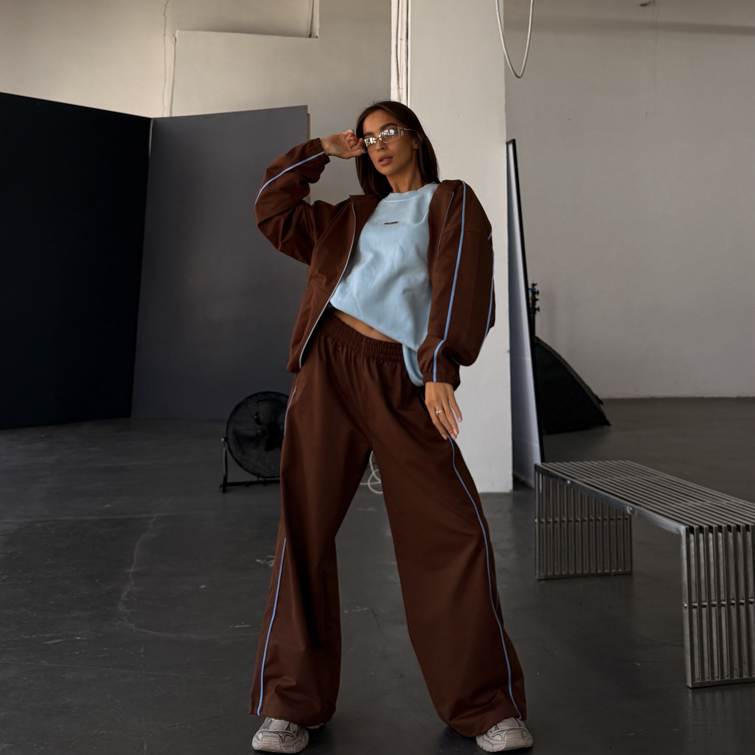 brown anorak set