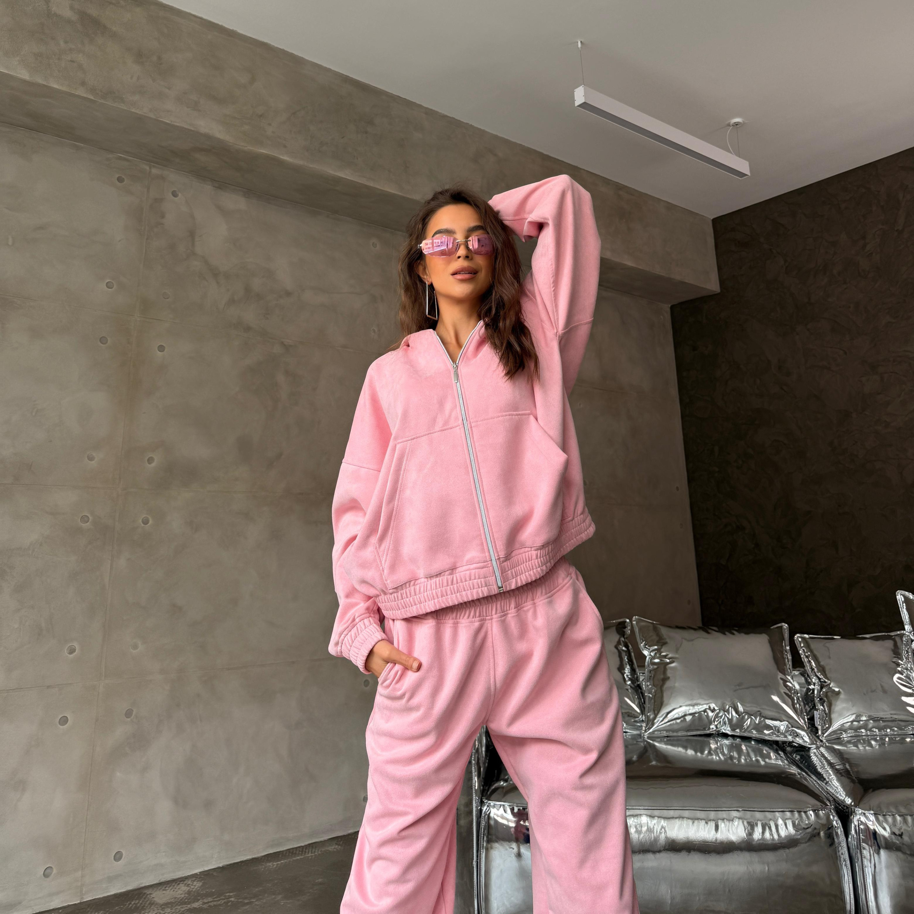 rose velour set