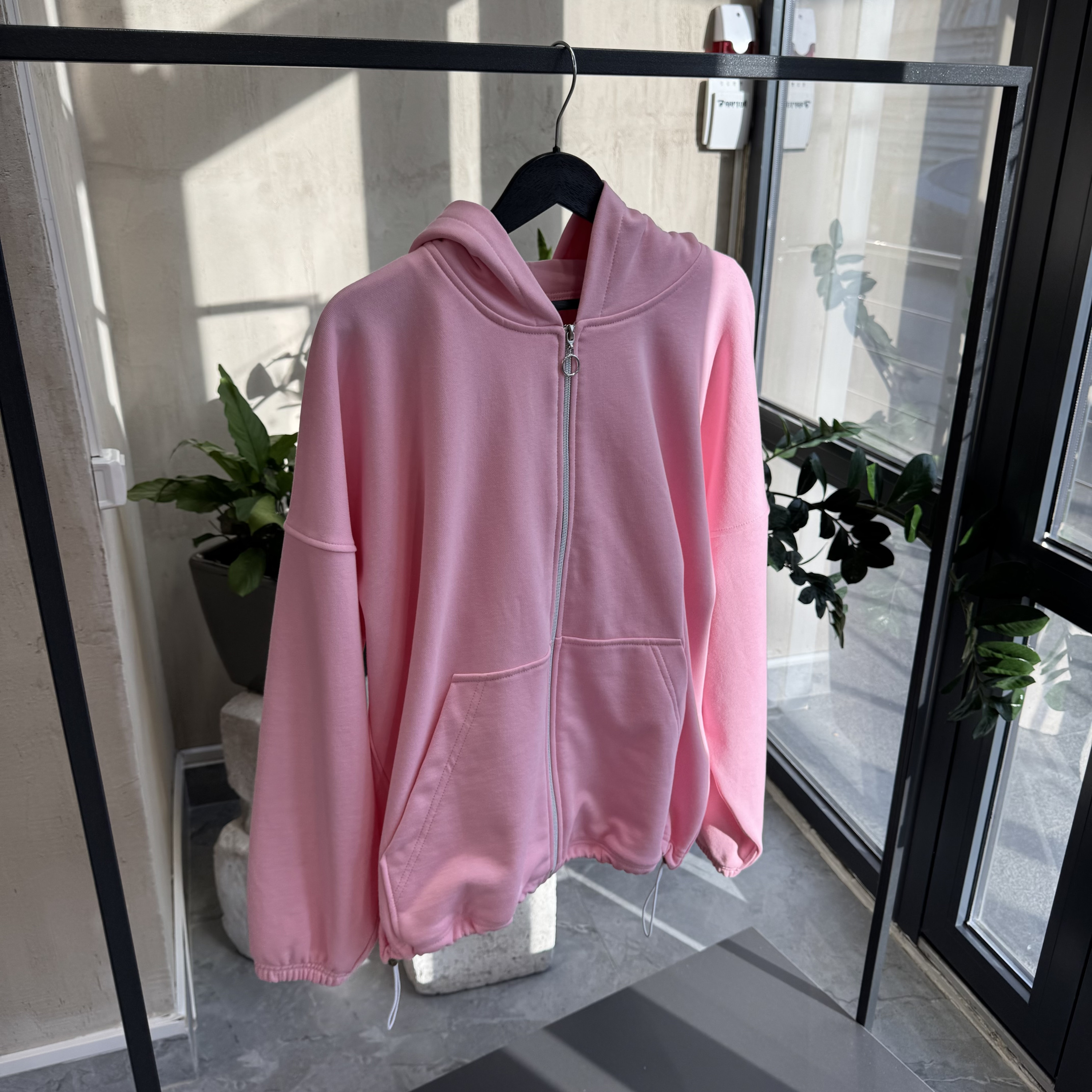 Demi-zip hoodie “zefir”