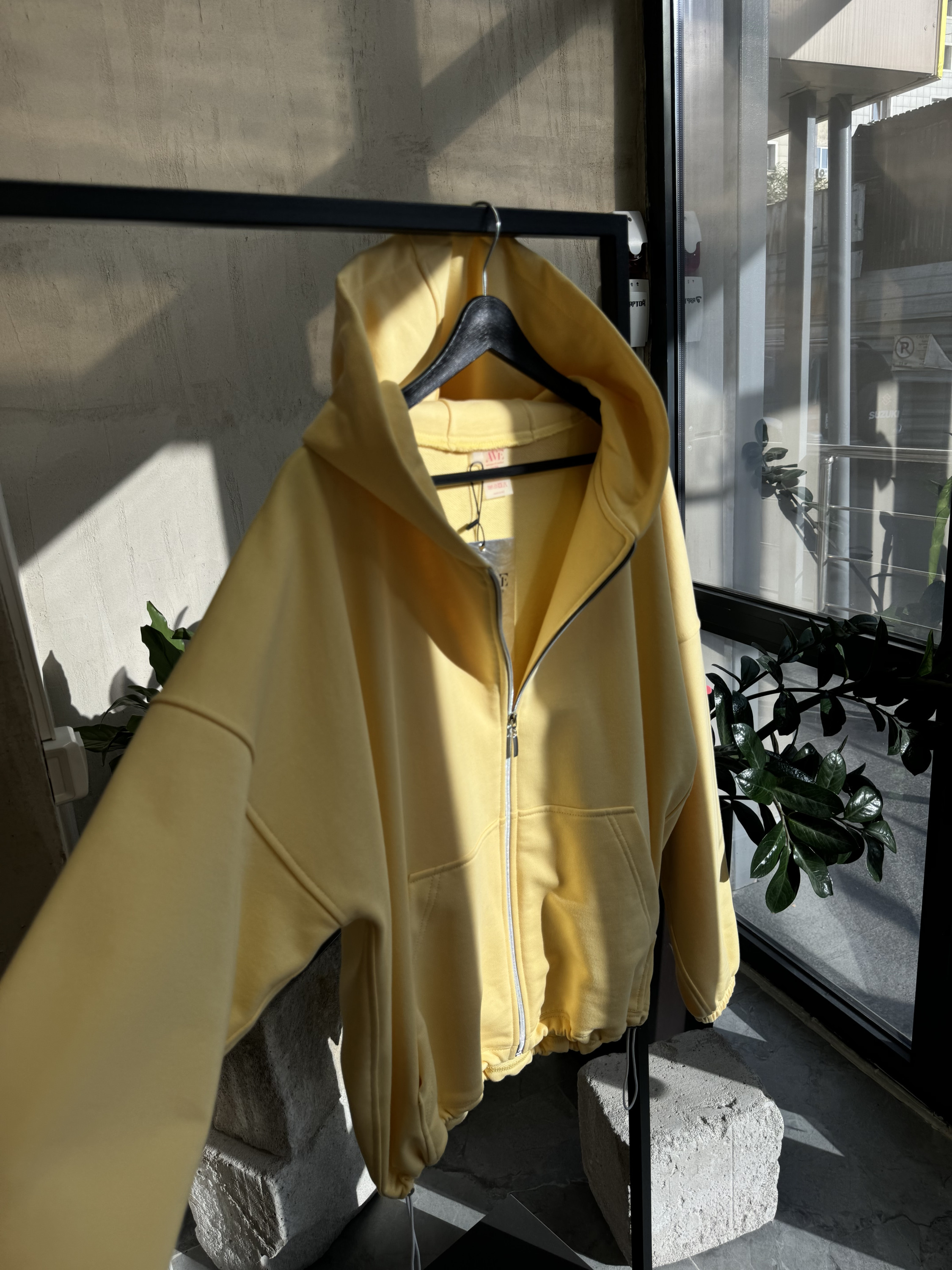 Demi-zip hoodie “sunset”