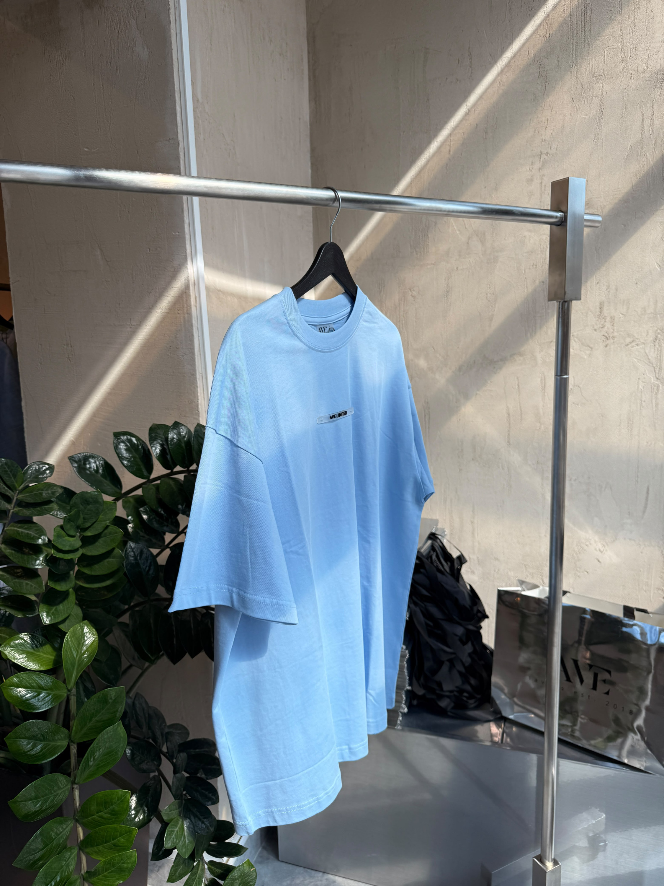 blue t-shirt
