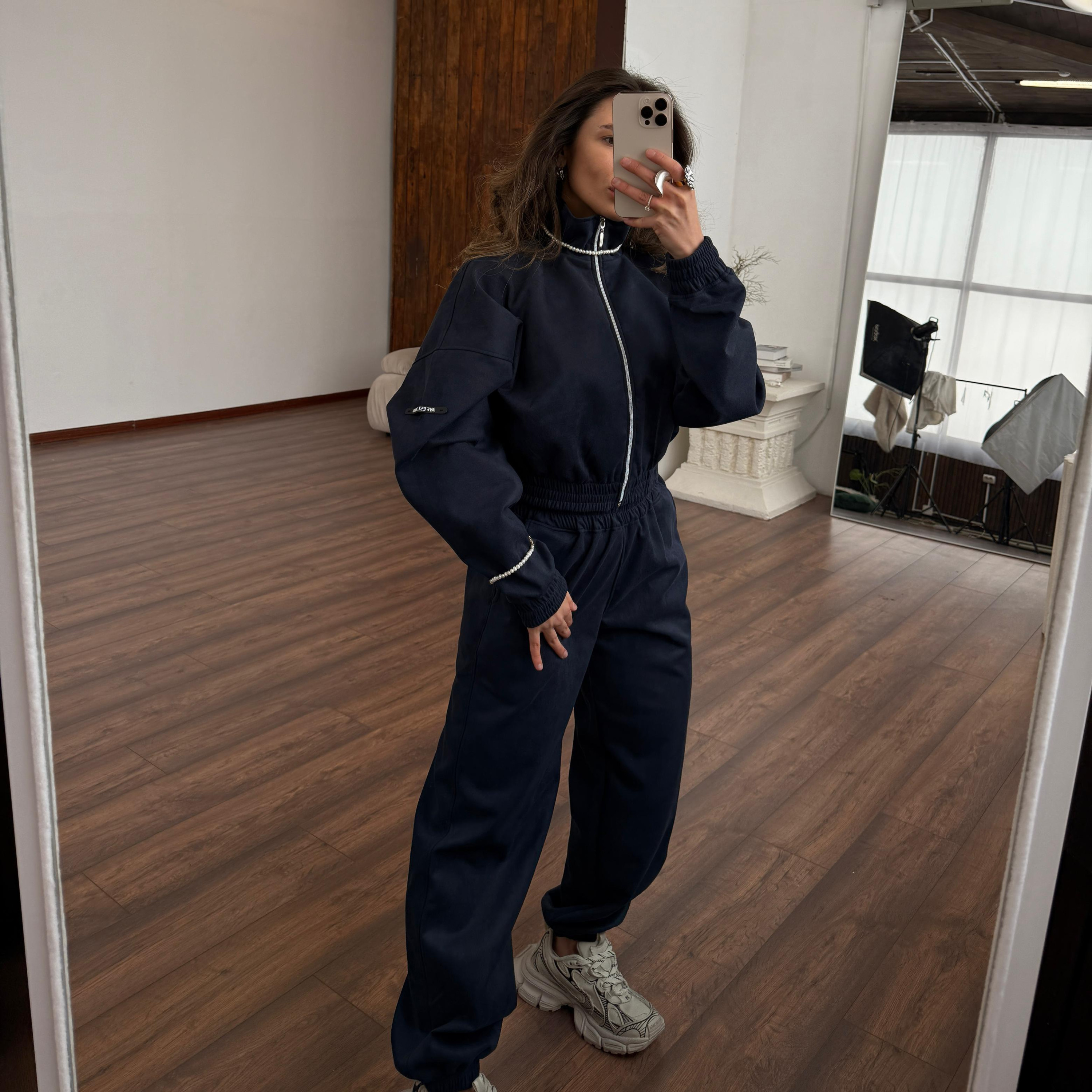 gold blue velour set