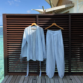 dopamine blue kimono set
