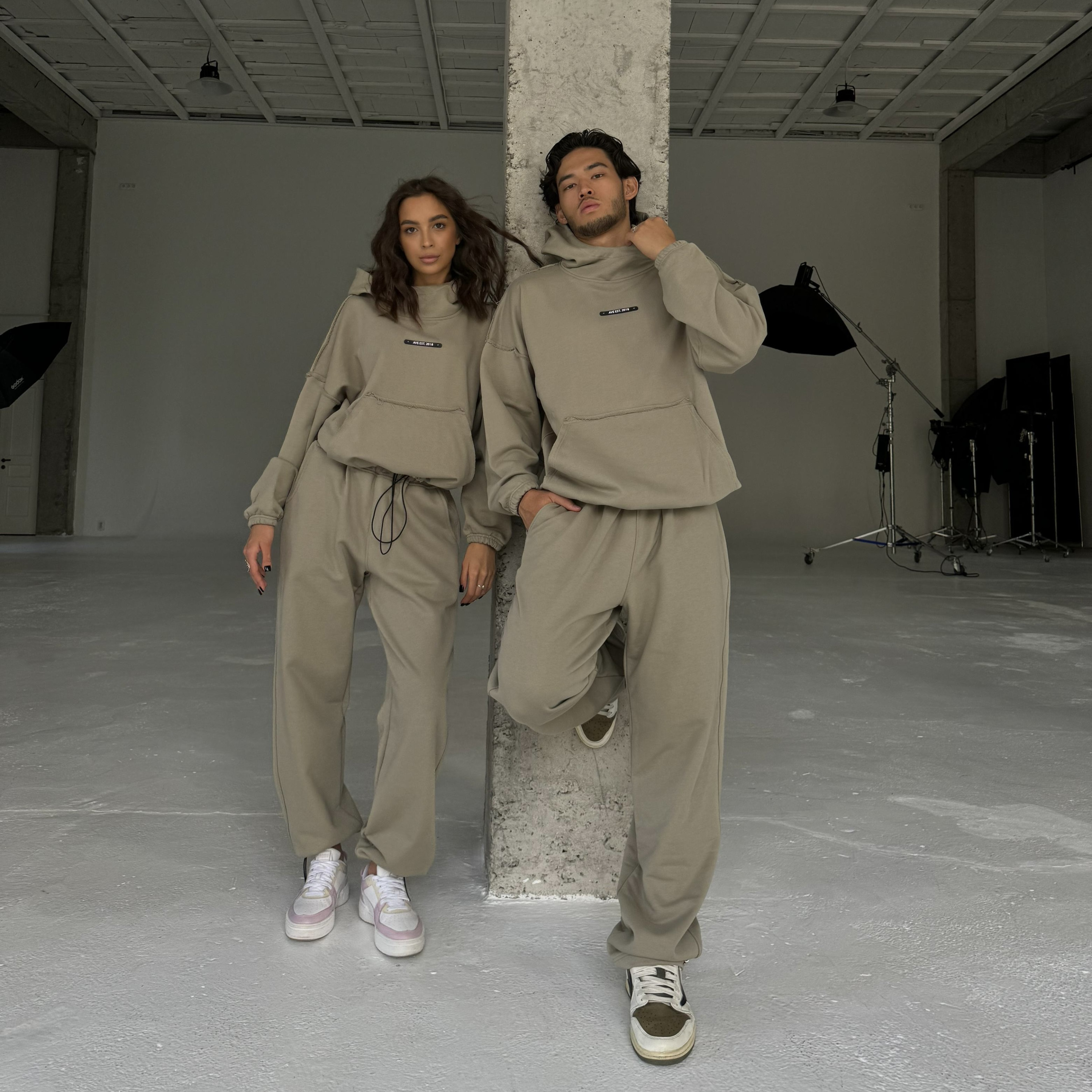 Demi-set hoodie “olive”