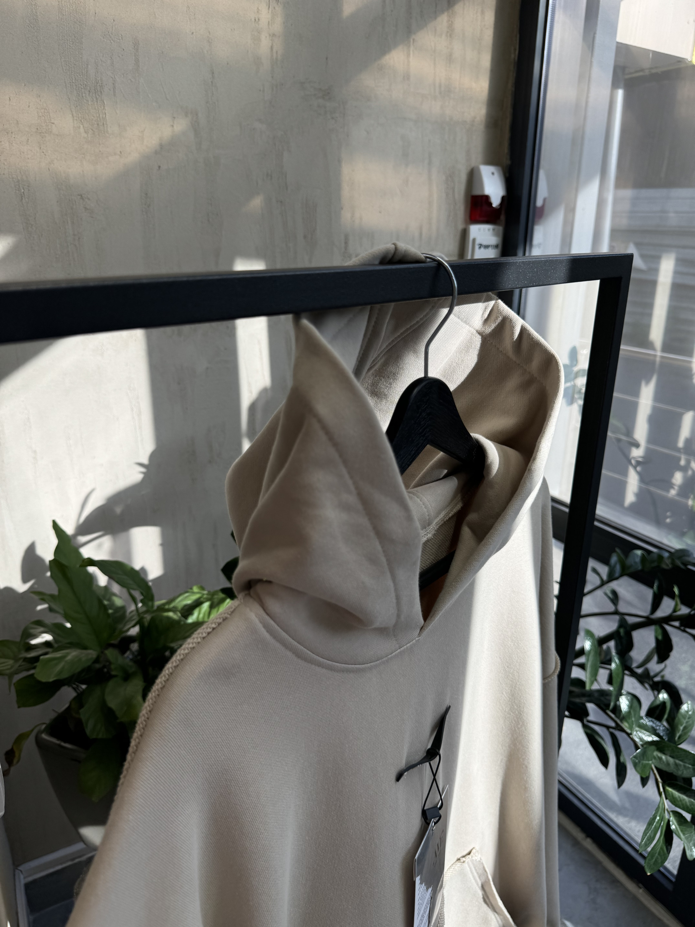 Demi-hoodie “beige”