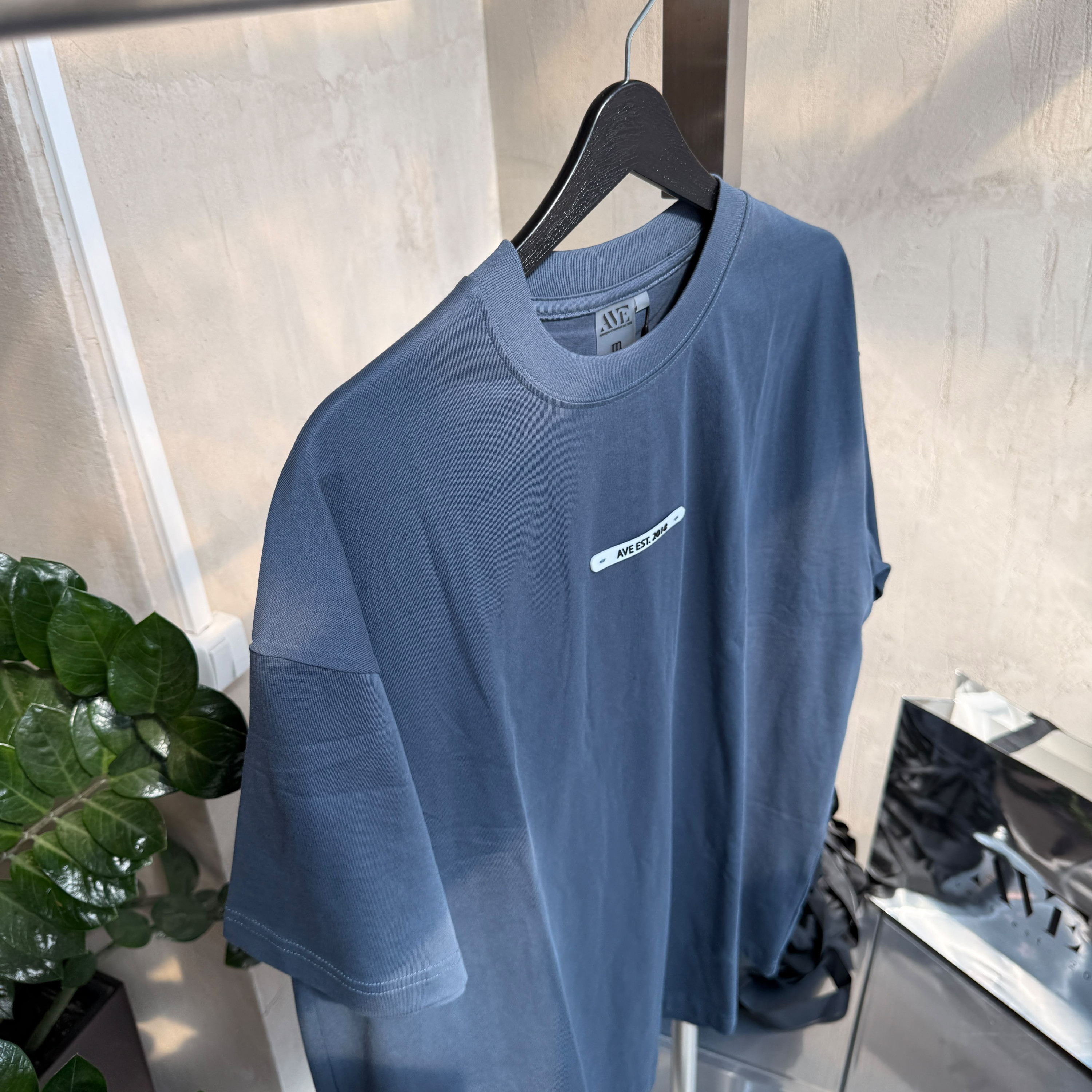 indigo t-shirt