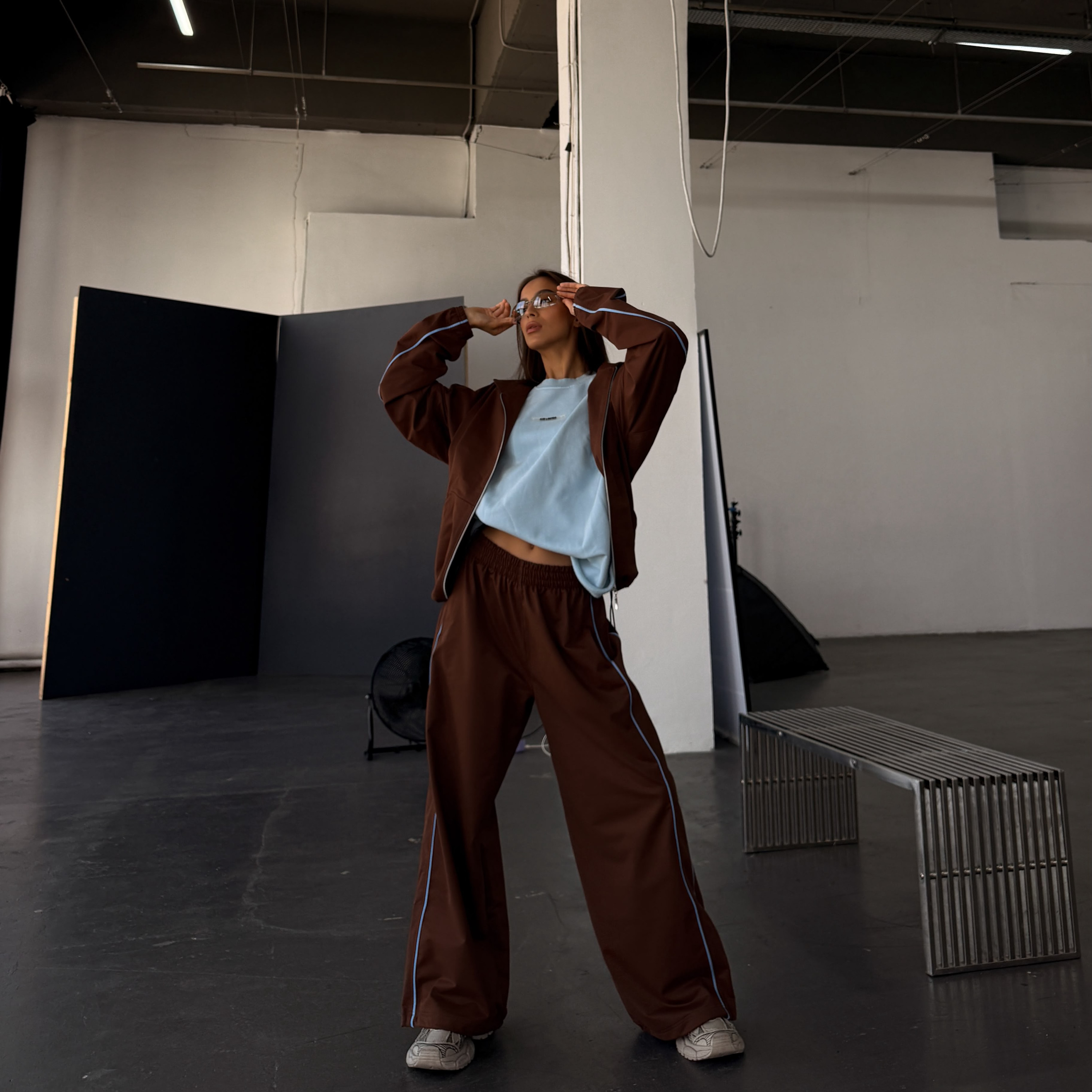 brown anorak set