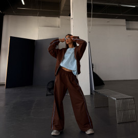 brown anorak set